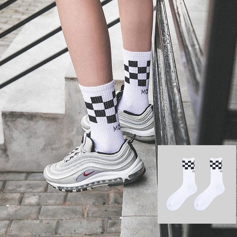 Lolita Skateboard Cotton Socks Women Cute Pattern Hip Hop Crew JK Socks Funny Novelty White Socks Cool Harajuku Designer Socks