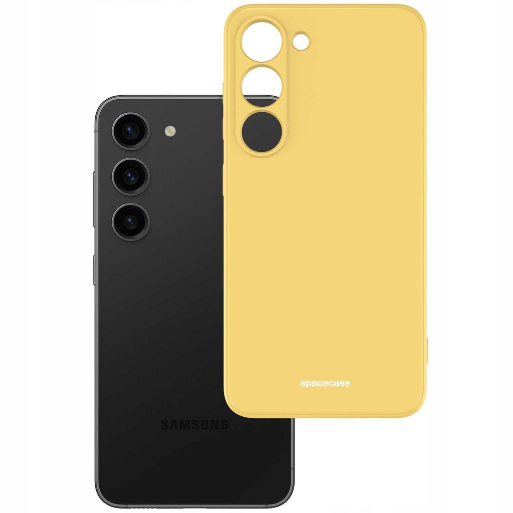 Силиконовый чехол Sc для Galaxy S23 Желтый