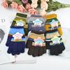 New Boys and Girls Cartoon Five-pointed Star Gloves, Winter Warm Student Writing Full Finger Knitted Gloves