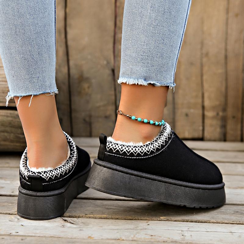 Водонепроницаемые зимние ботинки из искусственной замши для женщин, зимние туфли без застежек на плоской подошве из хлопка, женские короткие плюшевые туфли на платформе и щиколотке, Botas Mujer 43