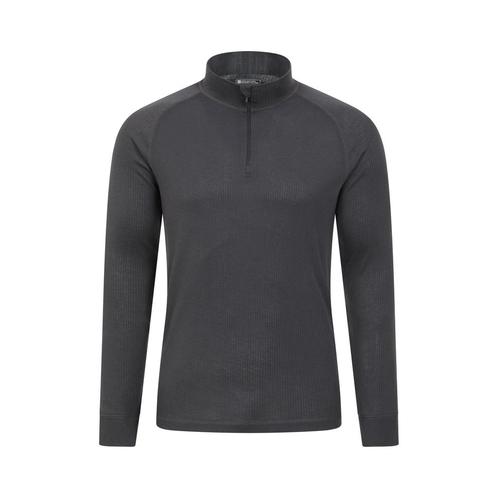Mountain Warehouse Mens Talus Zip Neck Long-Sleeved Thermal Top