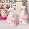 Sanrio Милая пустая бутылка Аниме Hello Kitty Бутылка большой емкости Многоразовая бутылка для лосьона Мыло для рук Бутылка для шампуня Гель для душа