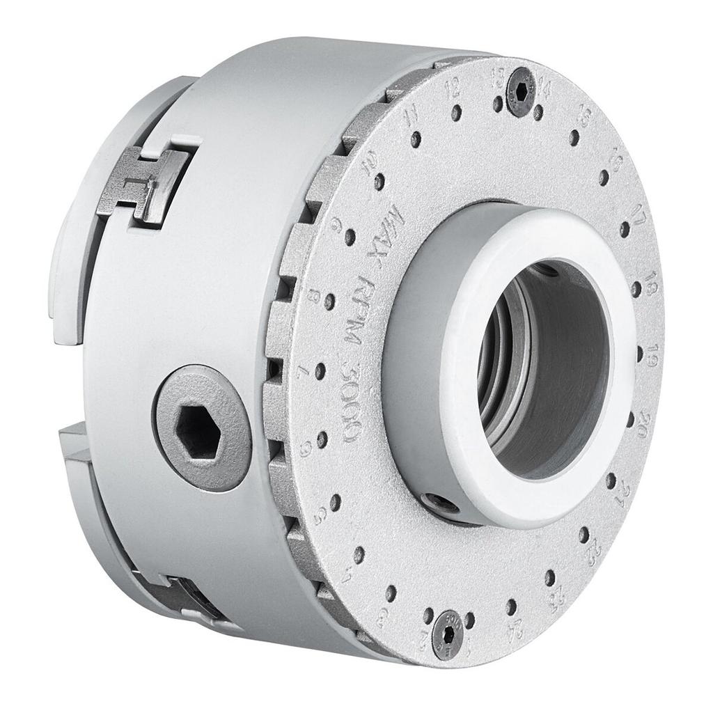 KP965 Lathe Chuck, 4-Jaw 3.75" Diameter, Metal Lathe Chuck Turning Machine Accessories with 5 Sets of Jaws, Self-centering Tool, for Precision