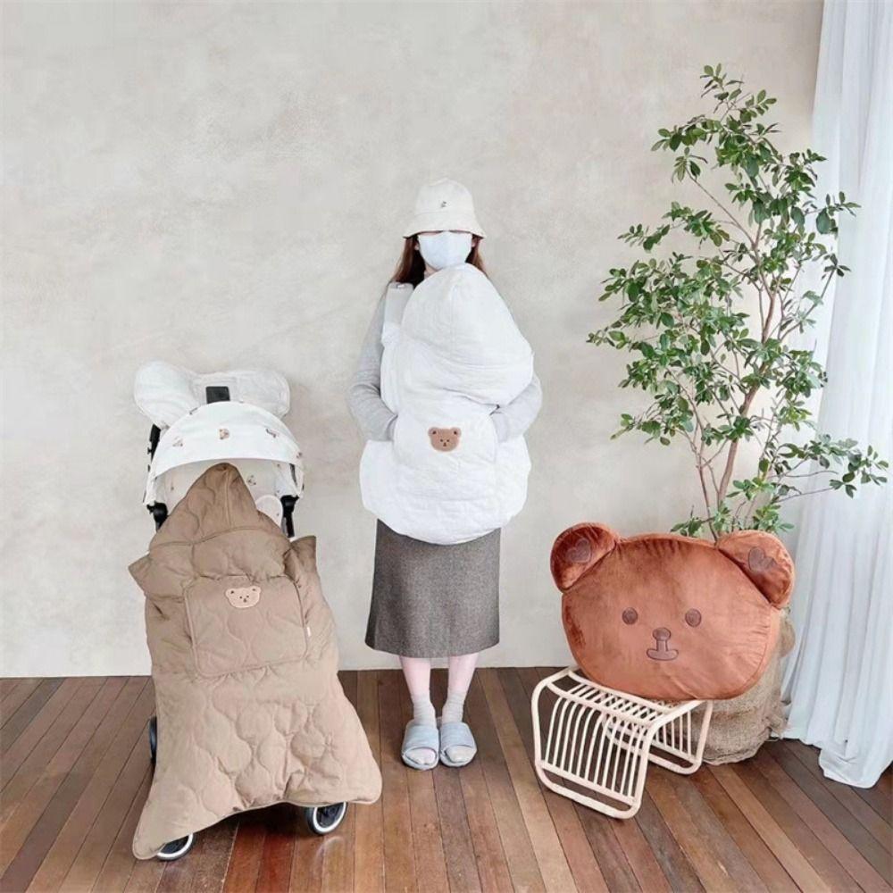 Thicken Toddler Trolley Cover Windproof Newborn Swaddle Wrap Portable Kids Sleeping Quilt Travel