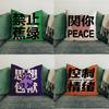New Style Personalized Creative Text Pillow Cover Internet Celebrity Ins Inspirational Printed Short Plush Fabric Sofa Pillow Cover