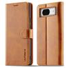 LC.IMEEKE For Google Pixel 8a Case Calf Texture PU Leather Phone Wallet Cover