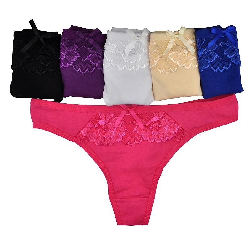 Сексуальные женские стринги, хлопковые стринги, трусики, нижнее белье, женские трусики с Т-образной спинкой, 6 шт./лот