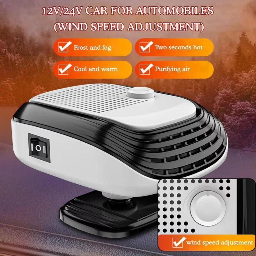 Quick Warm Up Defroster Dual Speed Windshield Heater Electric Car Heater Windshield Defogging