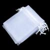 Candy Party Supply Jewelry Packing Organza Gauze Sachet Drawstring Pocket Gift Bags White Pouches