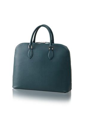 [ЛИБ] Сумка Bugatti, Водоотталкивающая Натуральная Коровья Кожа, Унисекс, Подходит для 14-дюймовых ноутбуков, Устойчивая, Двойная молния (Бирюзово-синий)