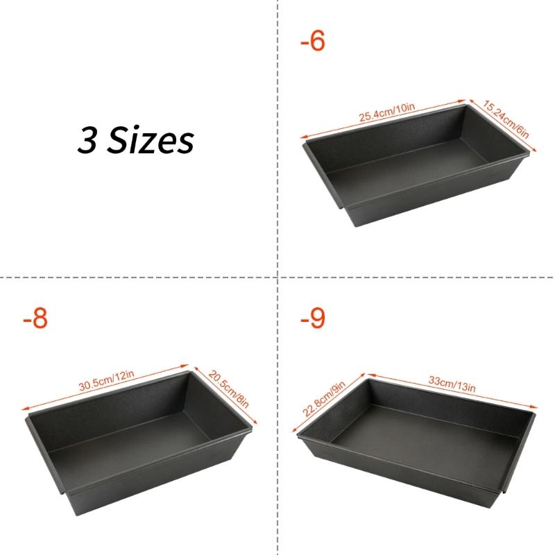 Deep 5cm Rectangular Detroiter Style Pizza Pan With Nonstick Coating Durable Aluminum Baking Dish For Thick Crust