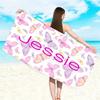 Custom Name Beach Towel For Mom Mother's Day  Bath Towel With Name Pink Butterfly  Pool Towel Microfiber Towel 2024 New Brand