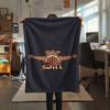 1PC DAF Patterned Flannel Blanket Suitable For All Seasons for Home Decor Warmth and Comfort Gifts Holiday Present