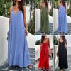 Di Yunou Women's Elegant Solid Color Spaghetti Strap Dress - 2024 Spring/Summer Collection