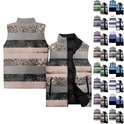 Женский повседневный и модный жилет без рукавов, обычный узор, хлопковая куртка