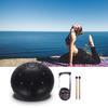 5.5 Inch Mini 8-Tone Steel Tongue Drum C Key Percussion Instrument Hand Pan Drum with Drum Mallets