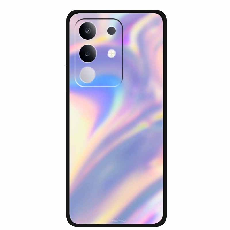 For vivo T4x Cover Silicone TPU Phone Case Funda for vivo T4x 5G V2437 Black Back Bumper Soft Protector Cartoon Anime Cute Capa
