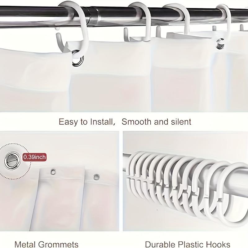 Red Rose Shower Curtain, Bathroom Decorative Shower Curtain, Waterproof Shower Curtain with Hooks