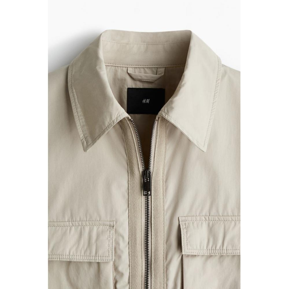 Куртка HM Utility свободного кроя бежевого цвета