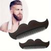 [Black Mini Mustache Comb] Black Mini 12cm Mustache Comb | Plastic Beard Grooming Tool for Men | Unfragranced Shaving & Hair Removal