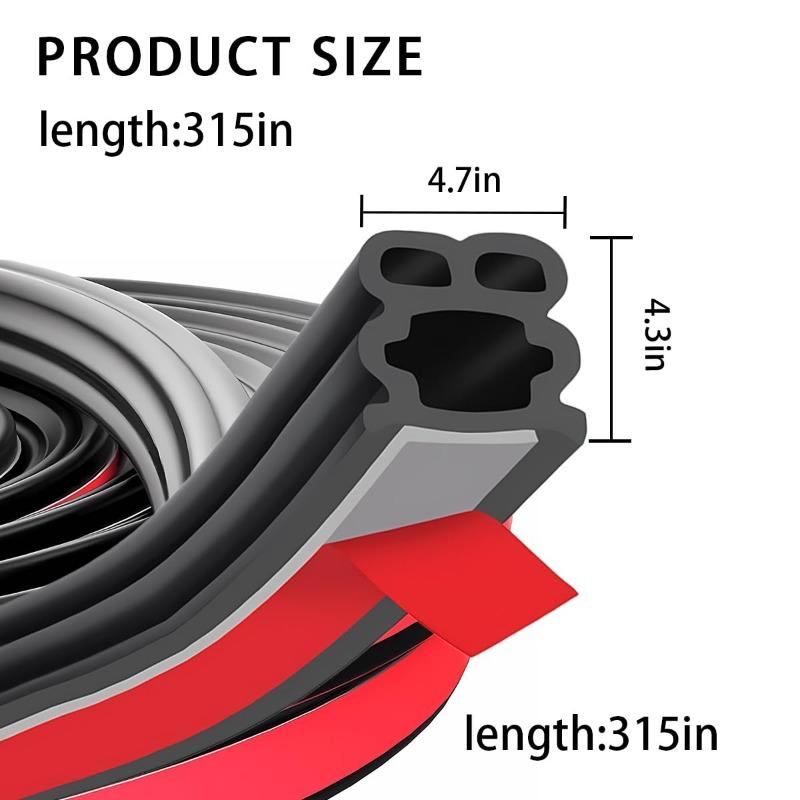 52.49ft Car Door Seal Strip, Self Adhesive Weather Stripping