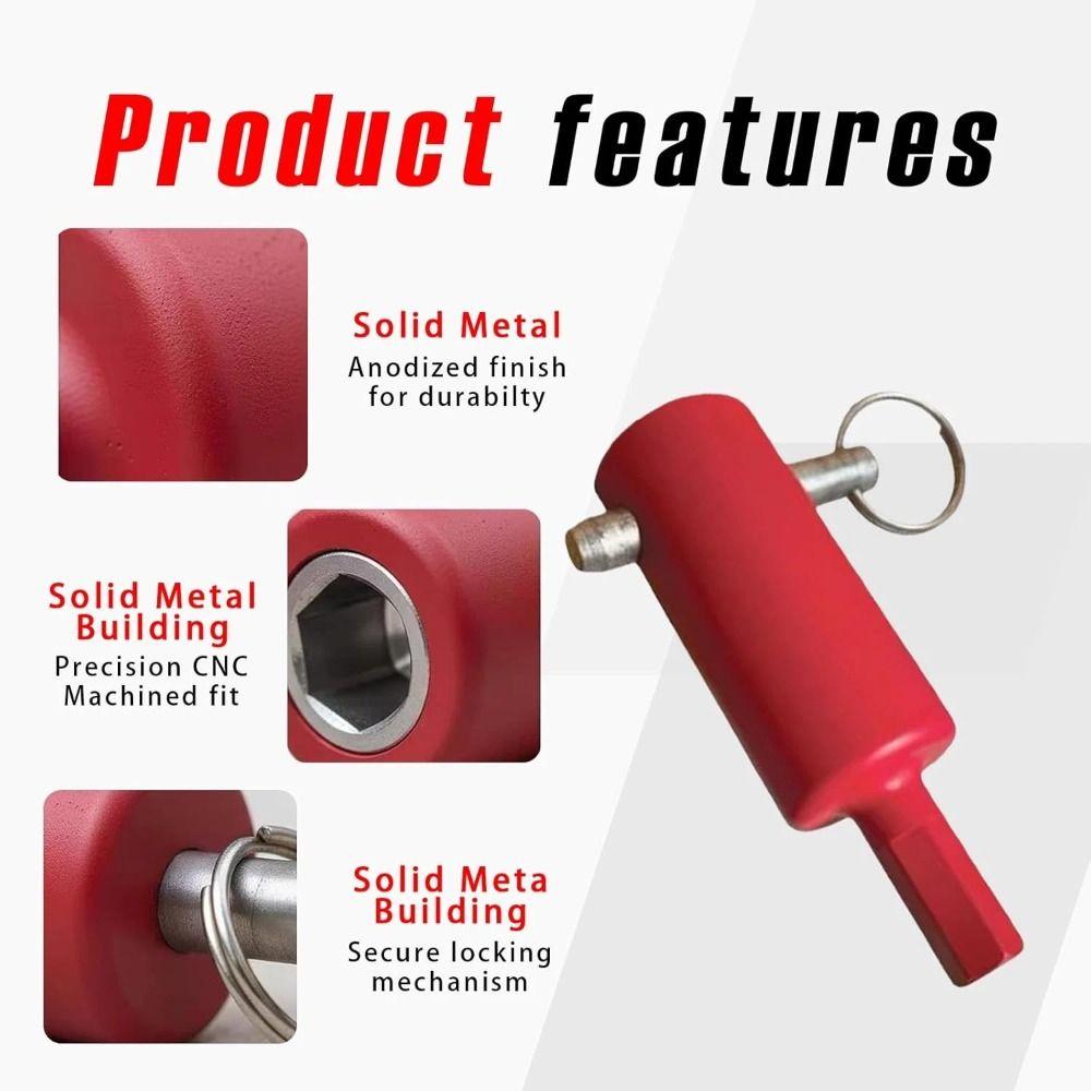Fast Lifting Trailer Jack Drill Adapter Tool Metal Trailer Jack Adapter For 1" Handle Studs
