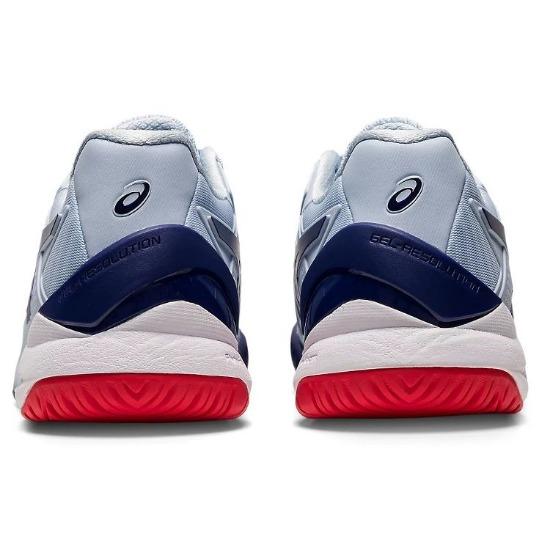 Asics Кроссовки для тенниса Gel-Resolution 8 Удобные Прочные Низкие Женские Кроссовки Светло-голубые 1042A072-407