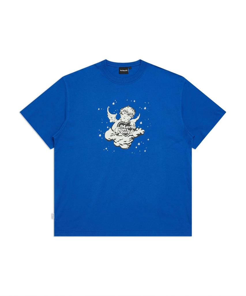 MARK GONZALES Stardust Angel Short Sleeve T-Shirt - Blue