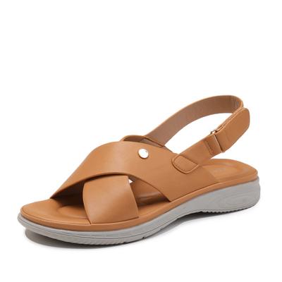Сандалии на плоской подошве для женщин Летняя повседневная обувь с задником и наклоном, которая ощущается как фекалии для отпуска и путешествий