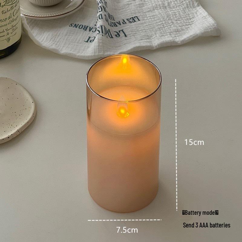 Светодиодная свеча-ночник с качающимся фитилем – Креативное настольное украшение для создания атмосферы в спальне