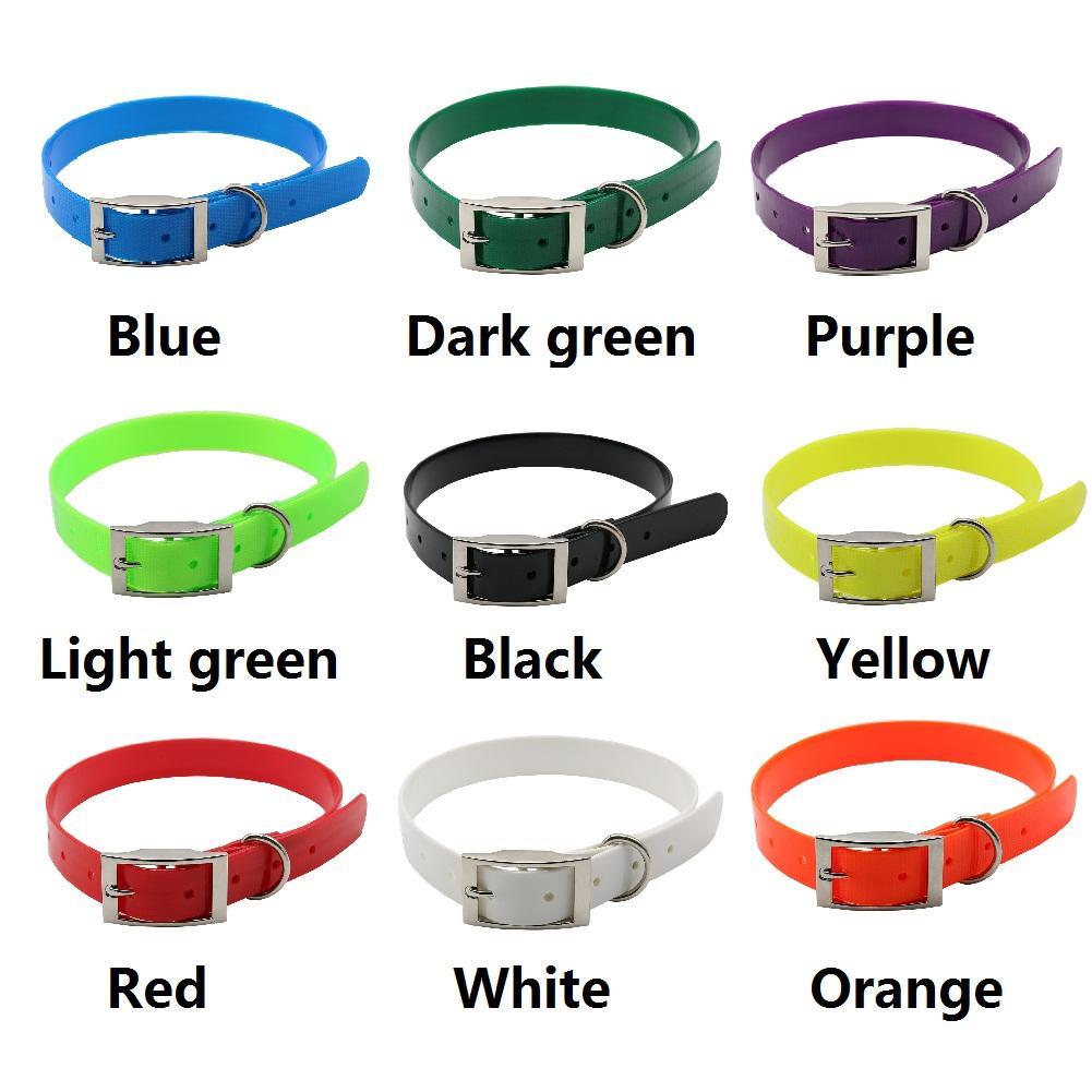 Ошейники для собак из ТПУ, водонепроницаемые, дезодорирующие, устойчивые к грязи, легкоочищаемые, 10 цветов, товары для животных