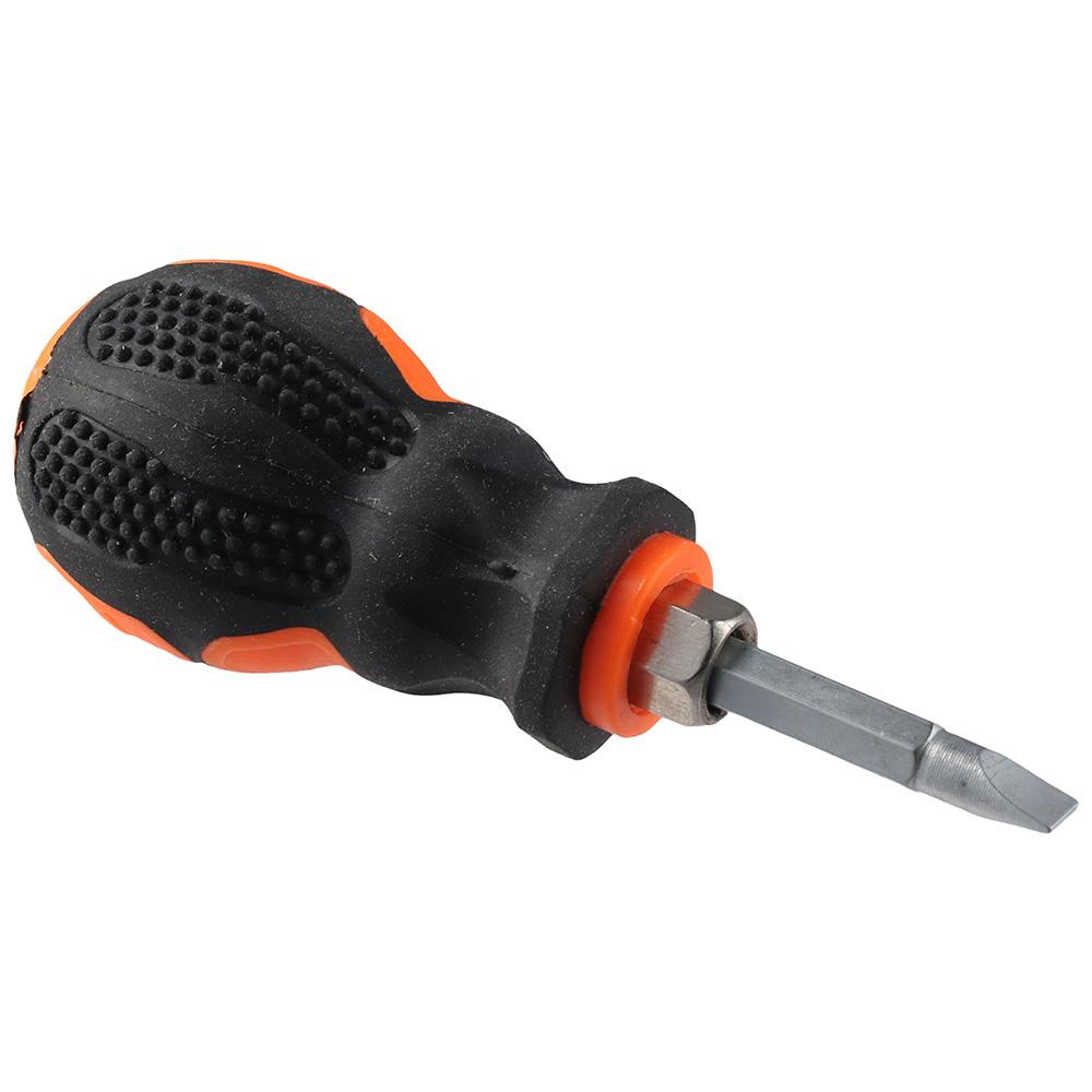 Short Handle Phillips Screwdriver Bits Tools 2 in 1 Ratchet Slotted Screwdriver Telescopic