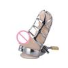 Penis Cock Ring Sleeve Lock Chastity Belt Sex Toys for Men Metal Cock Cage Male Chastity Device Lockable 40/45/50mm