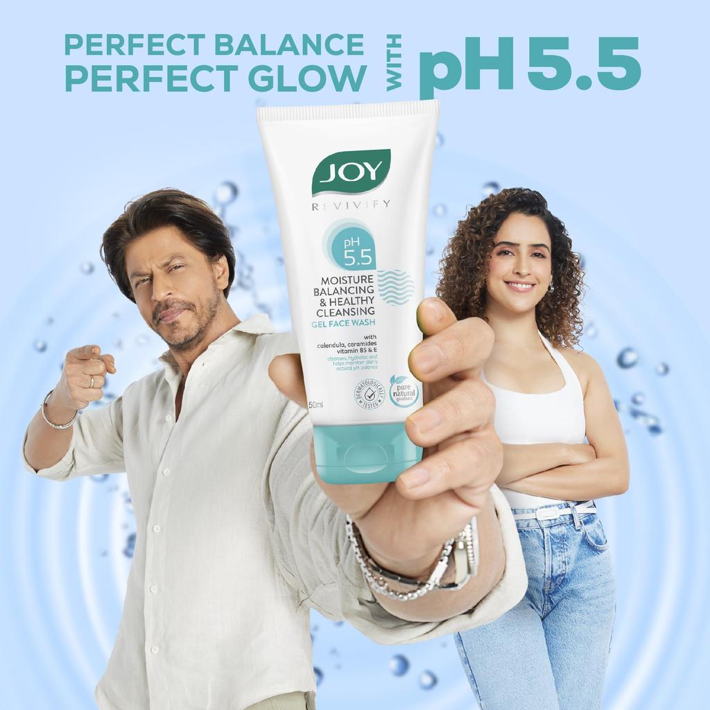 Joy pH 5.5 Увлажняющий Гель для Умывания Зимний с Керамидами 150 мл | Мягко Очищает и Восстанавливает Кожный Барьер | Идеально для Чувствительной Кожи