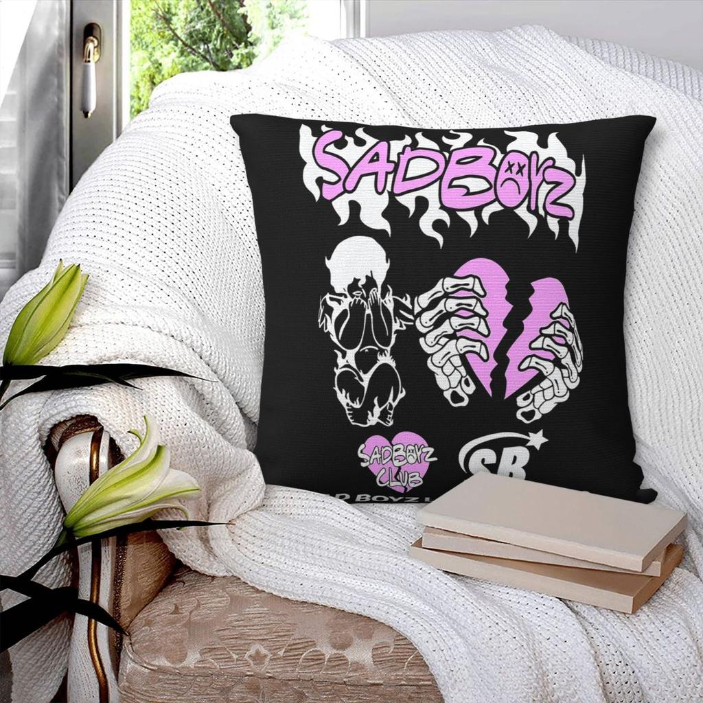 Junior H Merch Sad Boyz Square Pillowcase Pillow Cover Polyester Cushion Zip Decorative Comfort Throw Pillow for Home Bedroom