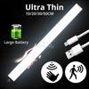 Motion Sensor Light Wireless LED Night Light USB Rechargeable Light Cabinet Wardrobe Lamp Staircase Backlight For Kitchen LED