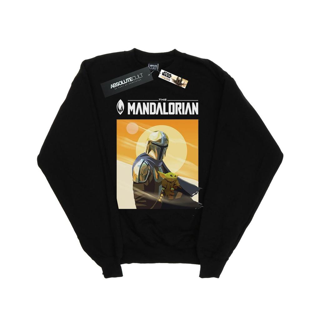 Star Wars Mens The Mandalorian The Child Two Moons Sweatshirt