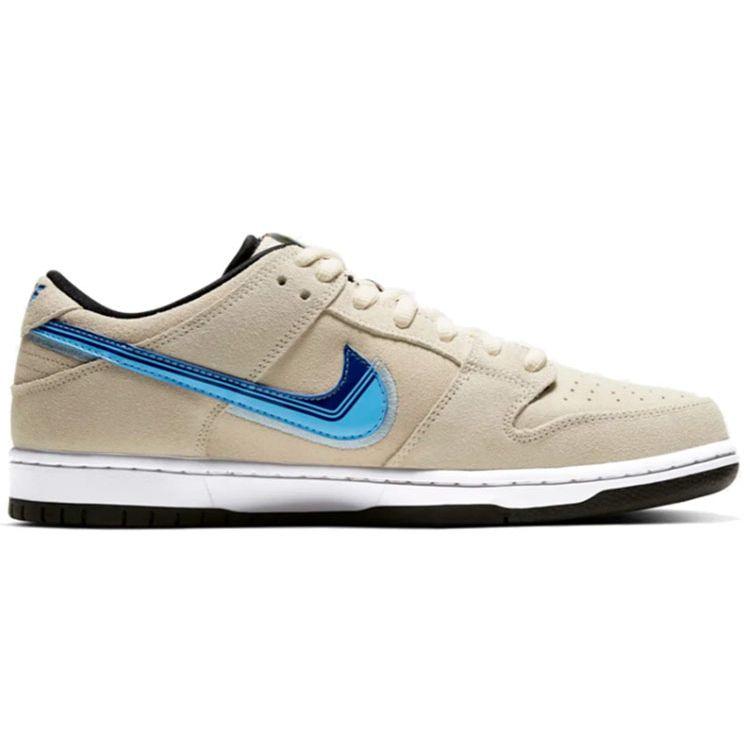 Nike Кроссовки унисекс Dunk SB Low Truck It Белые светло-кремовые темно-королевские-синие CT6688-200