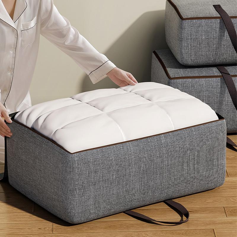Сумка для хранения HuaCan Сумка для хранения одежды и одеял большой емкости Бытовой органайзер из нетканого материала Одеяло Одеяло Сортировочная корзина для хранения