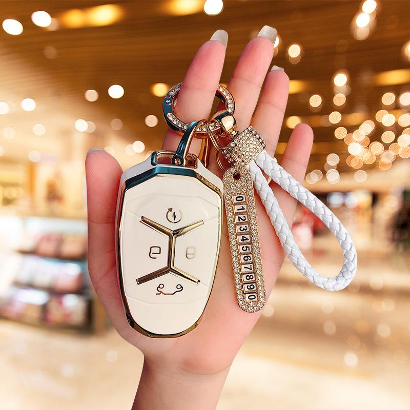 Dedicated To Lynk & Co 03 Key Set 2021 New Car 02/01 Shell Buckle All-inclusive High-end Decorative Car Creative Men and Women