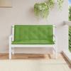 VidaXL Lot de 2 Coussins de Banc de Jardin, Oreillers de Balcon, Coussins de Sièges Patio Jardinage Terrasse Extérieur, Vert 4002602