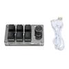 Mechanical Gaming Keypad 6 Keys 1 Knob Small USB Wireless Dual Mode OSU Keypad DIY Programmable