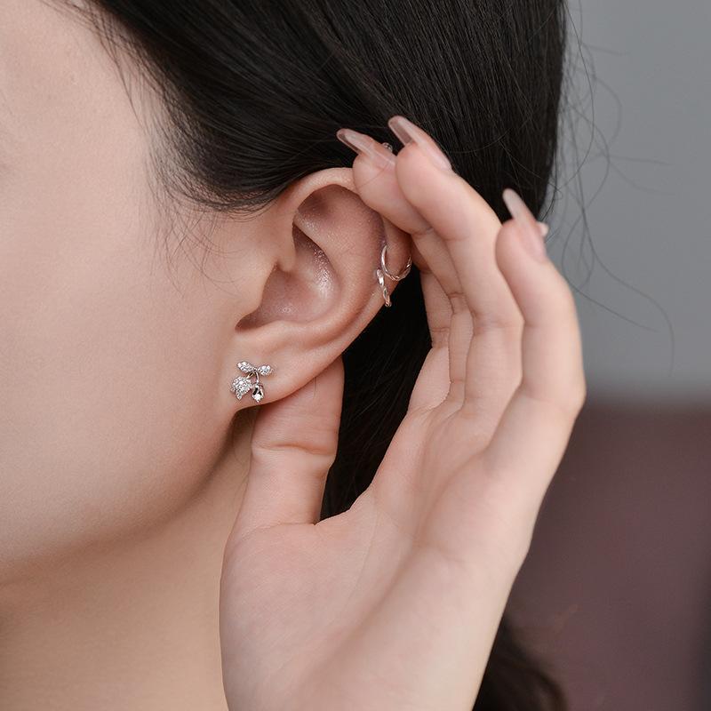 Серьги Cherry, легкие, роскошные, высокого класса, сладкие, маленькие и изысканные серьги в стиле ниши