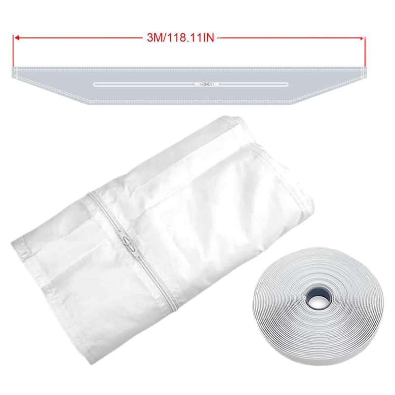 Portable AC Window Vent Kit Mobile Air-Conditioning Casement Window Seal Kit No-Drill Appliance Exhaust Ventilation Attachment