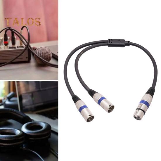Кабель XLR Y-разветвитель XLR «папа» на двойной XLR «мама» Y-разветвитель 3-контактный балансный микрофонный кабель для микрофонов Микшеры Усилители мощности