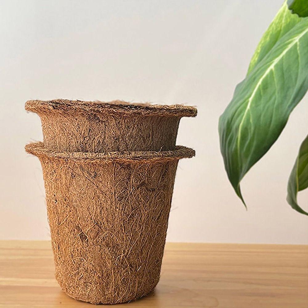 3pcs Biodegradable Nursery Pots Natural Plant Containers Pots Plant Seedling Cups  Garden Supplies