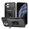 KEYSION Shockproof Case for iPhone 11 Pro Max Slide Camera Lens Protection Ring Stand Phone Back Cover for iPhone XS Max X XR