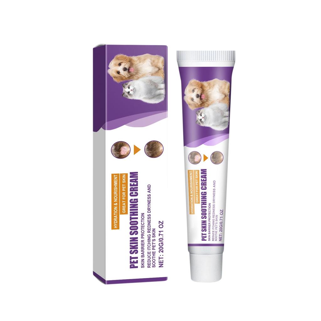 Успокаивающий бальзам для кожи домашних животных снимает покраснения кожи, успокаивающий восстанавливающий уход, питательный травяной крем