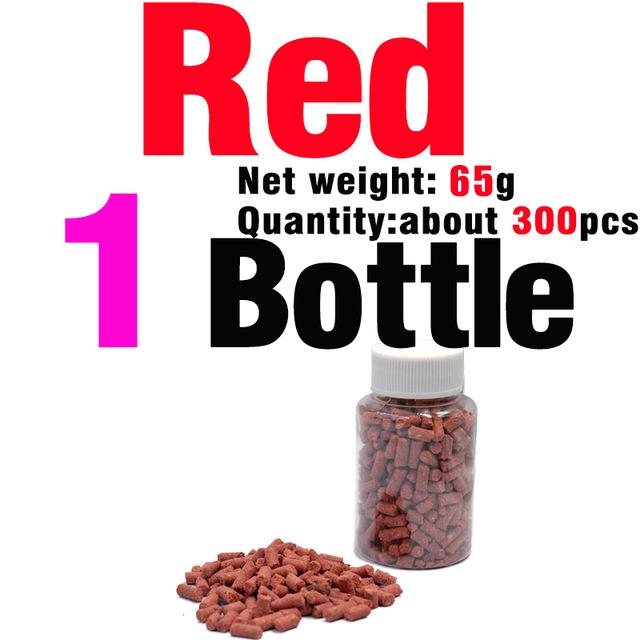 MNFT 1 Bottle About 300 Pcs Smell Grass Carp Baits 3 Flavors Coarse Fishing Baits Fishing Lures Artificial Baits & Rubber Bands