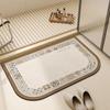 Diatom Mud Light Luxury Elegant Bathroom Toilet Toilet Water Absorption Non-slip Foot Mat Household Dirt-resistant Floor Mat